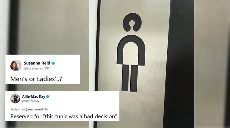 Twitterati’s confused if this sign is meant for a men’s bathroom or a ...