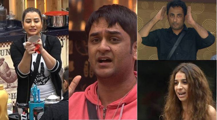 bigg boss, bigg boss 11, bigg boss 11 fights, shilpa shinde vikas gupta, zubair khan fights, bigg boss 11 troublemakers, 
