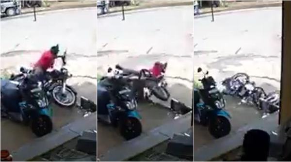 parking accidents, accident, cctv footage accident, accident caught on camera, road accident, viral videos, d roopa, bike accidents, indian express