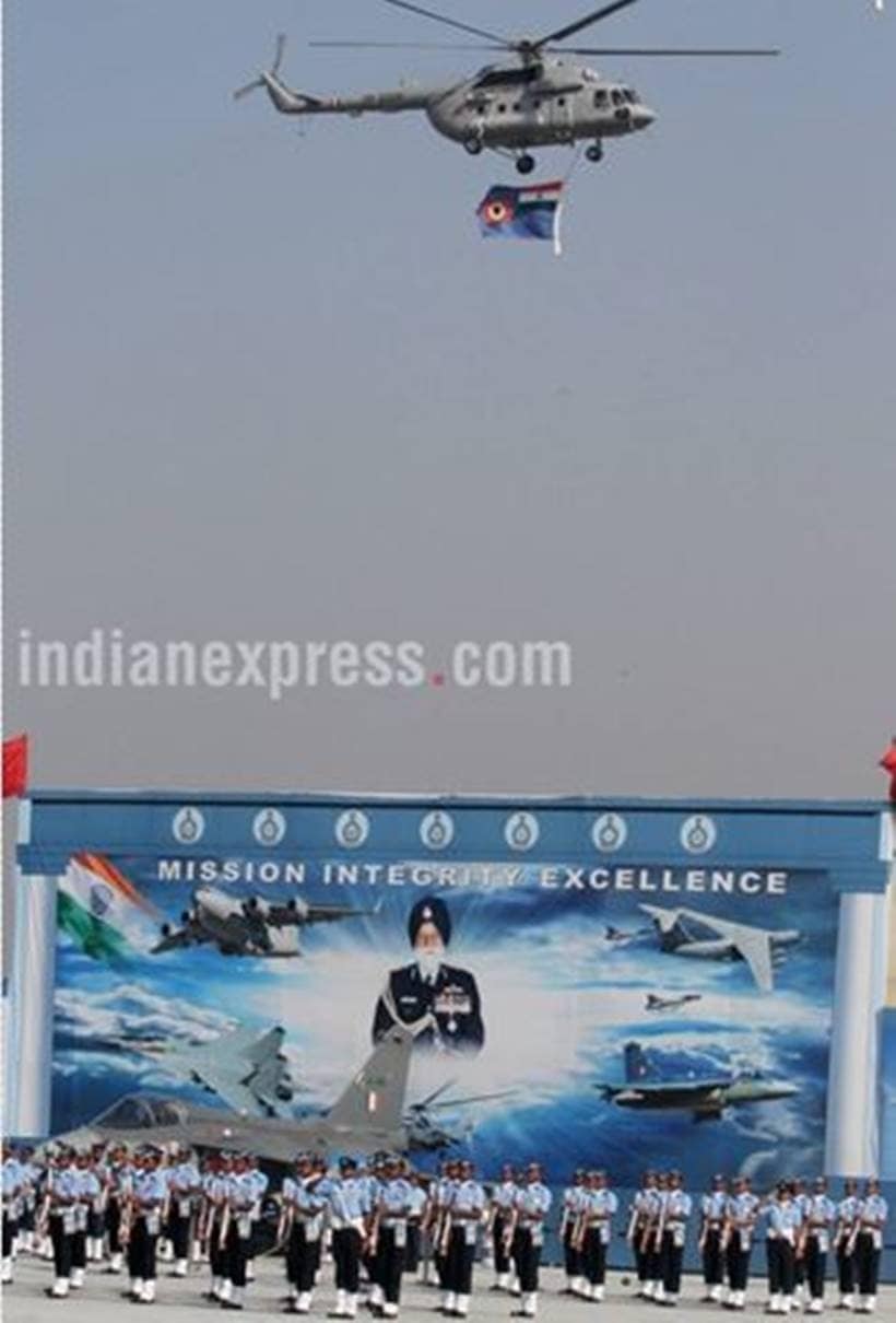 Air force Day, Air Force day rehearsal Photos, Air Force Day Photos, Air Force Rehearsals, Indian Air Force, Indian Air Force Day, Air Force Day celebrations, Air Force Photos, Indian Express