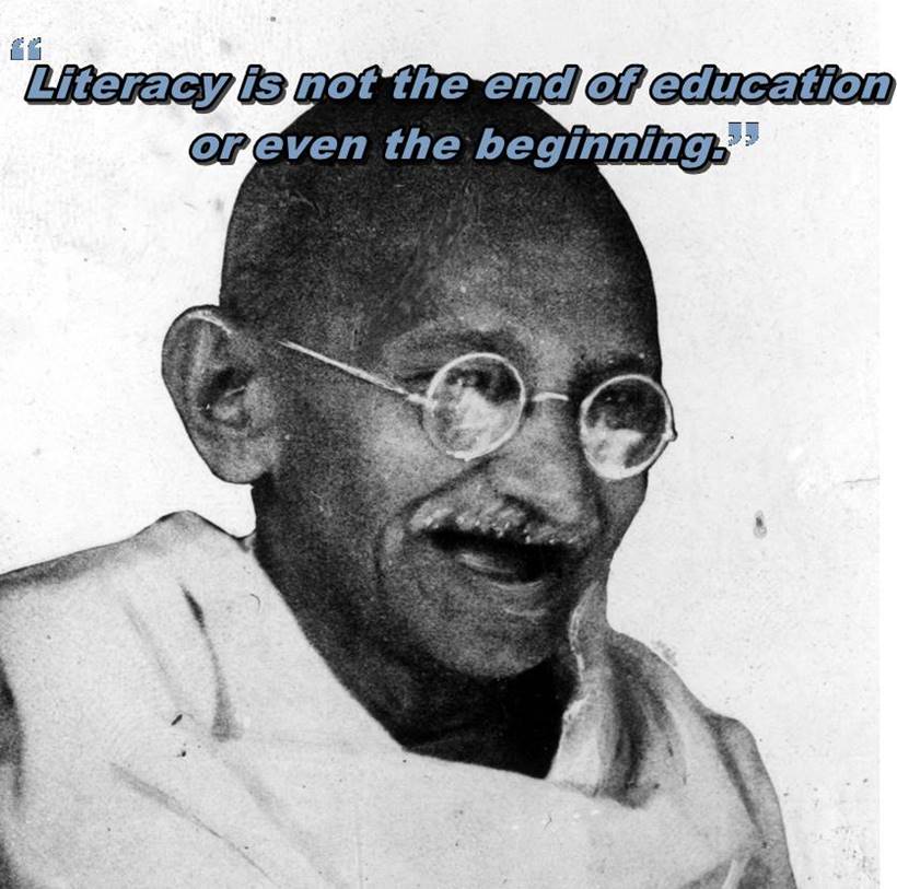 gandhi quotes on education