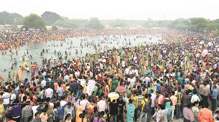 Chhath Puja, MP Kirron Kher, Chandigarh chhath puja, chandigarh news, indian express news