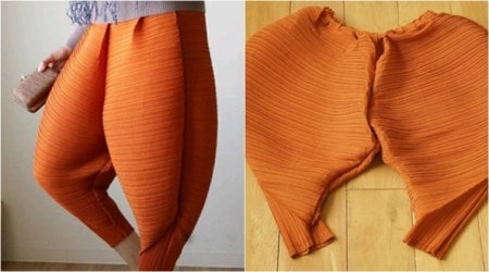 chicken drumstick pants, twitter user shares funny pants, pants that look like drumsticks, Indian express, Indian express news