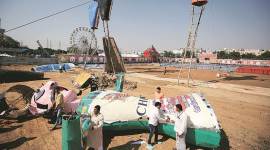 Dussehra, ravan effigy, effigy burning, dwarka, burn effigy, effigy of china, china effigy burnt, delhi news, indian express