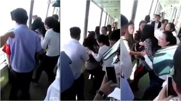 china, bizarre video, weird video, funny videos, chinese woman phone fall video, mobile fall in lake video, people losing phone video, viral video, indian express