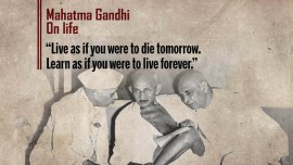 mahatma gandhi, gandhi jayanti, quotes by gandhi, gandhi's birthday, gandhi on ahimsa, gandhi on caste, gandhi on nation, international non violence day, international peace day, indian express, indian express news