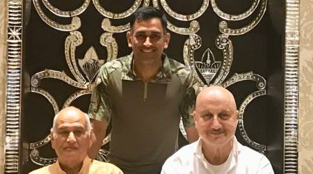 mahendra singh dhoni, ms dhoni, anupam kher, ms dhoni biopic, dhoni movie, sports news, cricket news, indian express