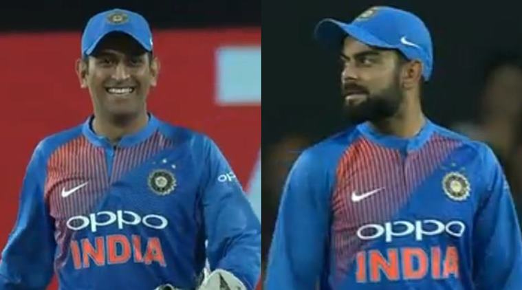 MS Dhoni’s reaction to Virat Kohli’s direct hit in first T20I vs ...