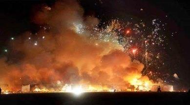 Diwali, firecracker explosion, Agra firecracker explosion, Uttar Pradesh, Up news, Indian express