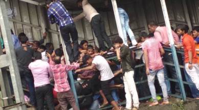 Mumbai stampede, Mumbai stampede molestation, Mumbai stampede molestation video, Elphinstone Road station stampede, Mumbai police, woman molested in mumbai stampede, indian express