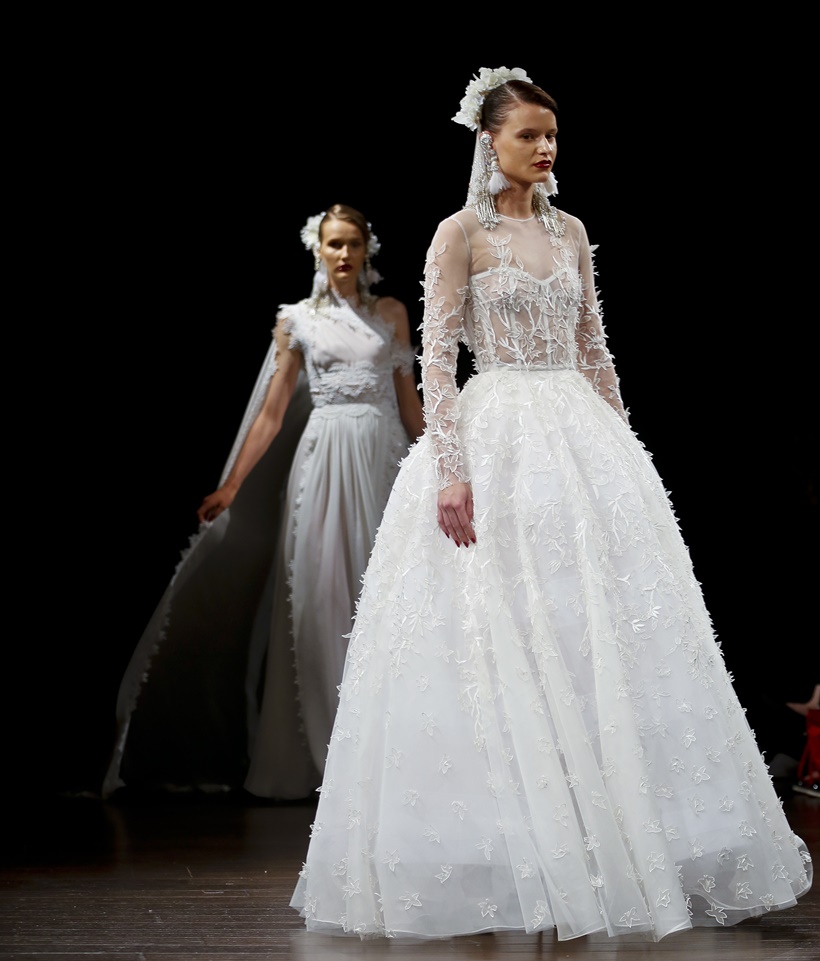Naeem Khan, Naeem Khan latest designs, Naeem Khan bridal designs, Naeem Khan New York fashion, Naeem Khan veils fashion, Naeem Khan bridal veils, indian express, indian express news