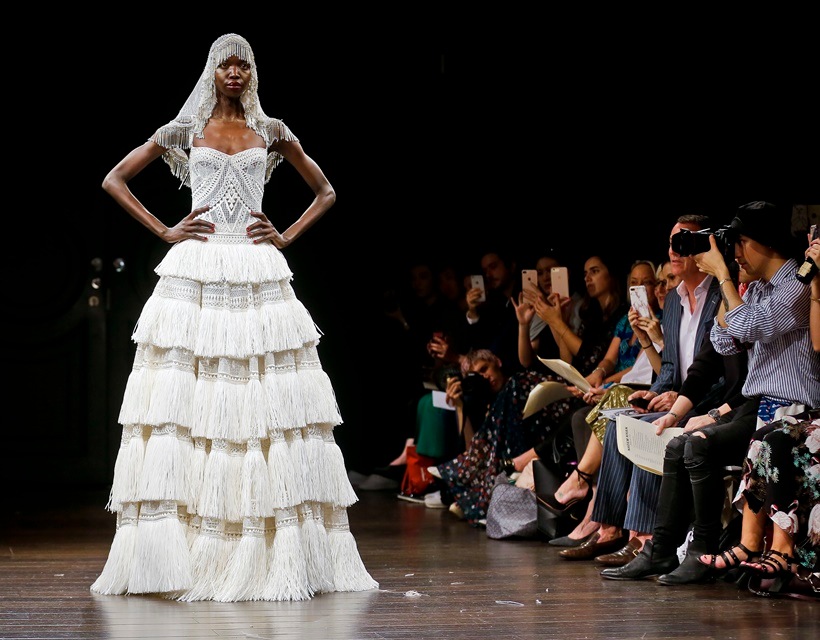 Naeem Khan, Naeem Khan latest designs, Naeem Khan bridal designs, Naeem Khan New York fashion, Naeem Khan veils fashion, Naeem Khan bridal veils, indian express, indian express news