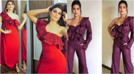 Jacqueline Fernandez, Jacqueline Fernandez latest photos, Shruti Hassan, Shruti Hassan latest photos, ruffle fashion, ruffle dresses, indian express, indian express news