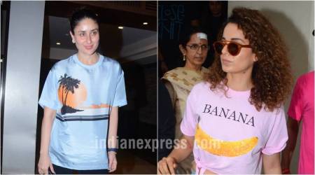 Kareena Kapoor Khan, Kareena Kapoor Khan latest photos, Kangana ranaut, Kangana ranaut latest photos, Kangana ranaut fashion, bollywood fashion, indian express, indian express news