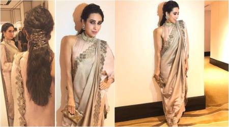 Karisma Kapoor, Karisma Kapoor latest photos, Karisma Kapoor fashion, Karisma Kapoor sari, Karisma Kapoor ethnic fashion, indian express, indian express news