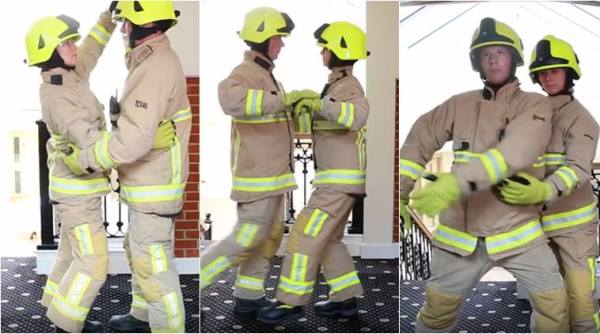 fire fighters, funny videos, fire alarm, dirty dancing, funny police videos, funny fire firefighter videos, kent firefighters dirty dancing videos, viral videos