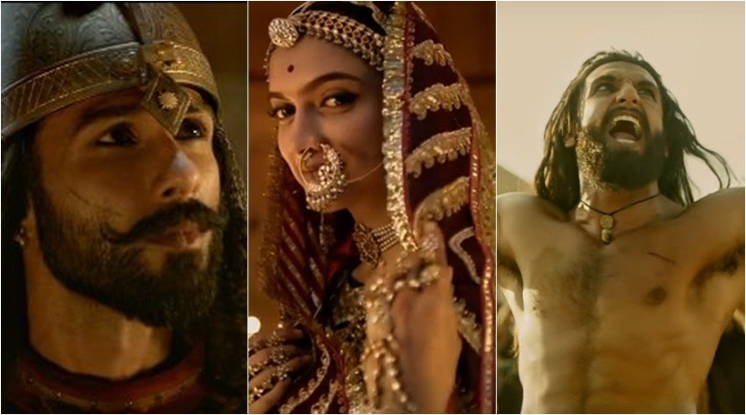 padmavati, ranveer singh, deepika padukone, shahid kapoor, padmavati trailer