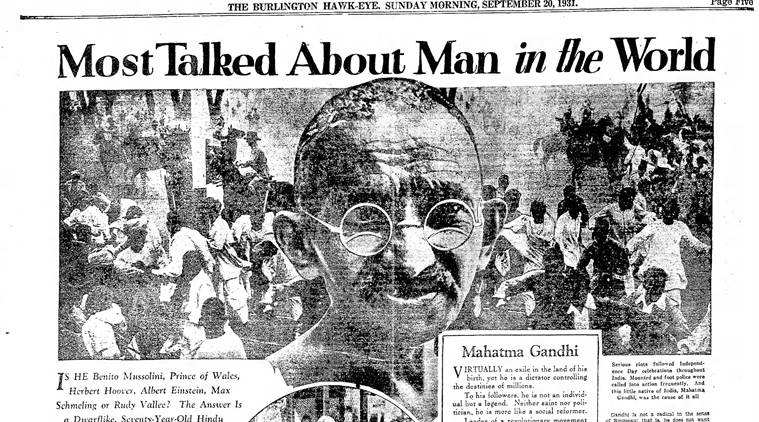 mahatma gandhi, gandhi in american press, gandhi in press