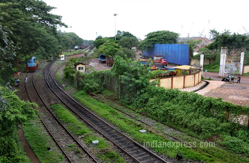 Goa, goa coal industry, Goa Coal block images, Karnatka coal, JSW, goa coal, goa coal pictures, goa pictures, goa coal corridor, coal industry goa, indian express, indian news, latest news, indian express