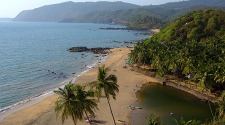 Beach. River. Goa. India.