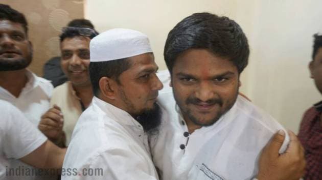 Hardik Patel, Hardik Patel Muslim leaders, Hardik Patel in Godhra, Gujarat Assembly Elections, Gujarat Elections, Patidar leader Hardik Patel, Hardik Patel Photos, Hardik Patel Godhra Photos, Gujarat News, Indian Express news