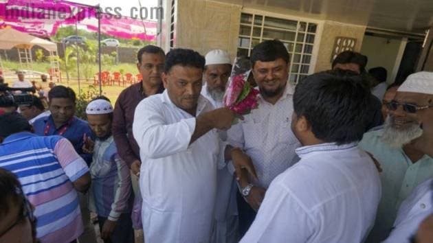 Hardik Patel, Hardik Patel Muslim leaders, Hardik Patel in Godhra, Gujarat Assembly Elections, Gujarat Elections, Patidar leader Hardik Patel, Hardik Patel Photos, Hardik Patel Godhra Photos, Gujarat News, Indian Express news