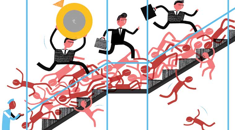 Indian economy, NDA, UPA, PM Modi, Modi government, NSE Nifty index, indian markets, BSE, GST, GST slabs, MGNREGA, MGNREGA scheme, MSME, indian express, express column