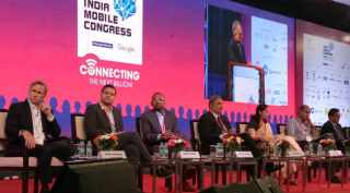 India Mobile Congress, Mukesh Ambani, Sunil Bharti Mittal, Kumar Mangalam Birla, Reliance Jio, Airtel, Vodafone, Idea, Cellular Operators Association of India, Telecom Ministry, public private [partnership, Rajan S Mathews, Aruna Sudararajan