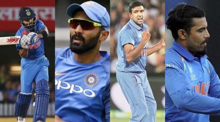 India vs New Zealand, Virat Kohli, R Ashwin, Ravindra Jadeja, Dinesh Karthik, MS Dhoni, New Zealand tour of India 2017, sports gallery, cricket gallery, Indian Express