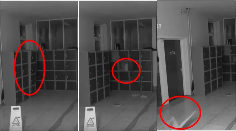 VIDEO: CCTV footage shows 'ghost' creating ruckus at this Ireland school  and it's scary! | Trending News,The Indian Express