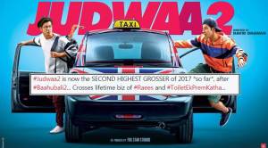 Judwaa 2, Judwaa 2 box office, Judwaa 2 second highest grosser, Judwaa 2 collection, second highest grossing film 2017, second highest grosser 2017 bollywood film, Judwaa 2 film, Varun Dhawan