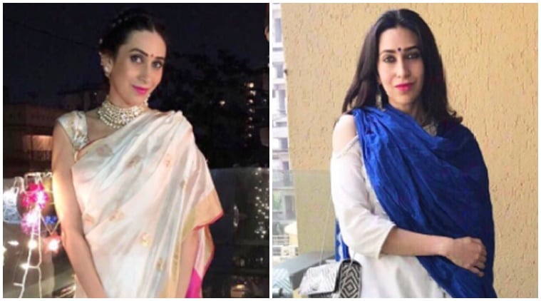 karisma kapoor, karisma kapoor fashion, karisma kapoor latest photos, karisma kapoor diwali fashion, diwali 2017, celeb fashion, bollywood fashion, indian express, indian express news