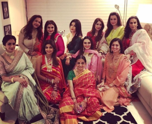 Karva Chauth, bollywood Karva Chauth, Karva Chauth bollywood, Karwa Chauth, Karvachauth, Sridevi, Raveena Tandon, Shilpa Shetty, Divyanka Tripathi, Vivek Dahiya, Kishwer Merchant