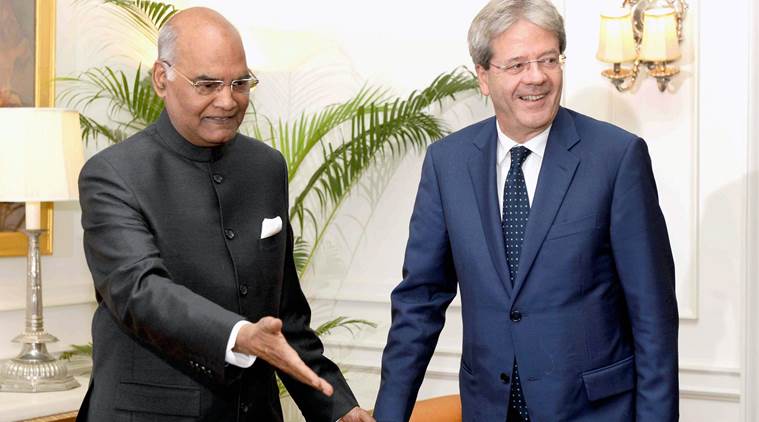 Ram Nath Kovind, India President, Prime Minister Paolo Gentiloni, India-Italy relationship, India economy, GST, Italy investment, Italy technology, India-Italy economic partnership, Italy design capital,