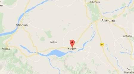 Kulgam bank robbery, Kulgam militants, Kashmir militants, Jammu and Kashmir, India news, Indian Express