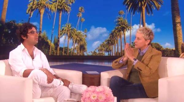 kunal nayyar, the big bang theory, Rajesh Koothrappali, diwali, diwali 2017, ellen degeneres, kunal nayyar ellen degeneres, indian express, indian express news
