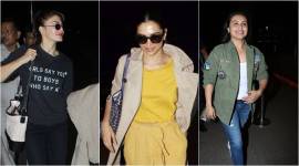 Deepika Padukone, Deepika Padukone latest photos, Jacqueline Fernandez, Jacqueline Fernandez latest photos, Rani Mukerji, Rani Mukerji latest photos, airport fashion bollywood, bollywod fashion, indian express, indian express news
