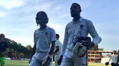 West Indies vs Zimbabwe, wi vs zim, zim vs WI, WI vs Zim, WI vs Zim 1st Test, sports news, cricket, Indian Express