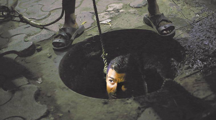 manual scavenging act, sewage cleaners death, sewage workers, manual scavengers, sewer deaths, sanitation workers, indian express