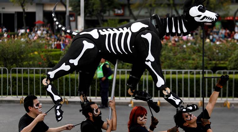 Mexico, Mexico day of dead, Day of Dead parade, Mexico city, Mexico earthquake, world news, indian express news