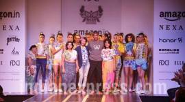 milind soman, milind soman athleisure collection, Amazon India Fashion Week, AIFW, AIFW 2018, milind soman girlfriend, milind soman mother, indian express, indian express news