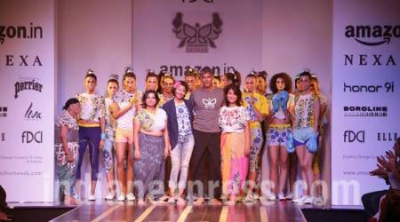 milind soman, milind soman athleisure collection, Amazon India Fashion Week, AIFW, AIFW 2018, milind soman girlfriend, milind soman mother, indian express, indian express news