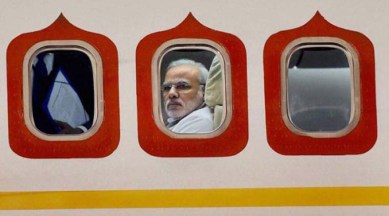 Narendra Modi, Modi chartered flights, modi planes, Congress, Modi Gujarat CM, BJP, Rahul Gandhi, Robert Vadra, India news, Indian Express