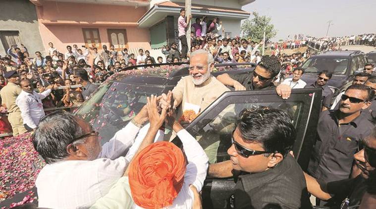Gujarat elections, BJP, Congress, Narendra Modi, rahul gandhi, GST, demonetisation, Gaurav Yatra, india news, indian express news