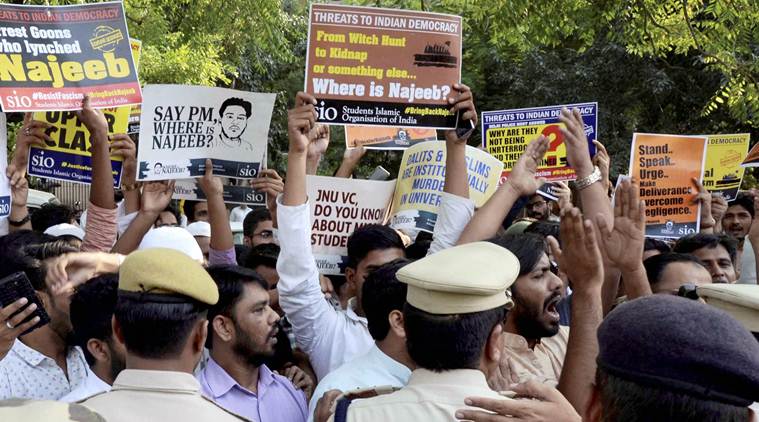 Najeeb ahmed, Najeeb ahmed missing, JNU missing student, Jawaharlal Nehru University, JNU, delhi news, india news, indian express news