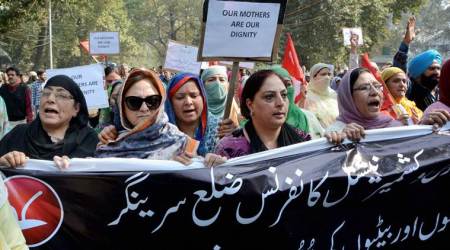 braid chopping, jammu kashmir, bjp, separatists, braid chopping protests, kashmir news, indian express news, india news