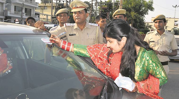 panchkula police news, cars news, panchkula news, indian express news