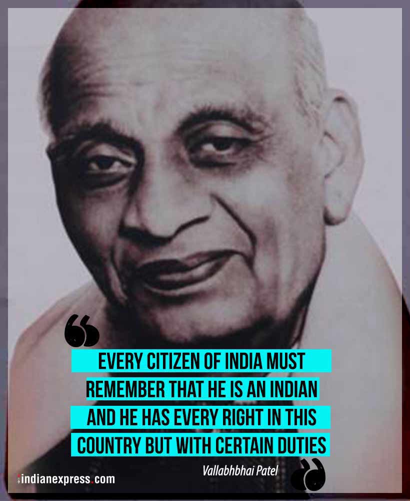 Vallabhbhai Patel birth anniversary: 10 inspiring quotes by the leader ...