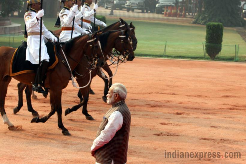 pm modi photos, italian pm pictures, italian pm india visit, Paolo Gentiloni images, italian pm rashtrapati bhawan pics, indian express