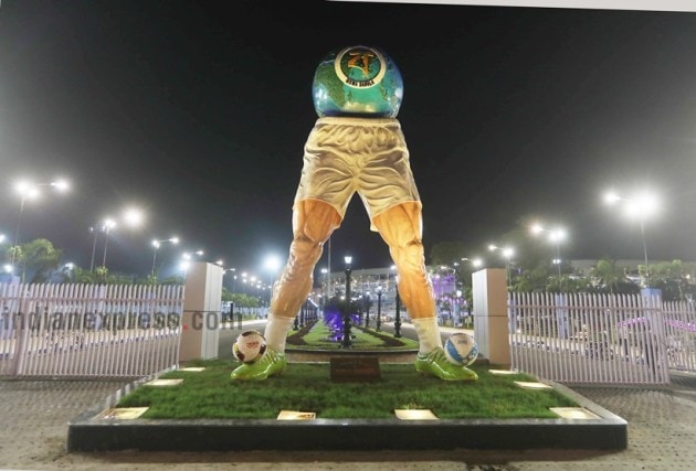 FIFA World Cup 2017: Mamata Banerjee-designed majestic sculpture ...